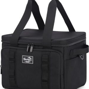 18L Small Insulated Cooler Bag Soft Sided Portable Collapsible ice Cooler for Beach, Camping, 24-Can, Leakproof